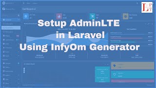 Setup AdminLTE into Laravel using InfyOm Laravel Generator