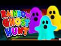 Rainbow Ghost Hunt Freeze Dance | Halloween Brain Break Party | Spooky Minions Run | Monster Hunt