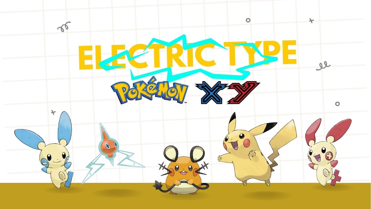 All Pokemon Character ELECTRIC type Pokemon x&y YouTube