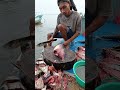 Watching this skilled young man cut fresh tuna on the beach #tuna #talon #fishing #fypシ゚viral