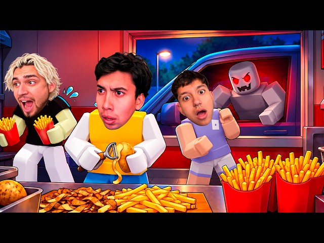 VENDIENDO PAPAS FRITAS A ANOMALIAS EN ROBLOX CON LOS BETA!🍟