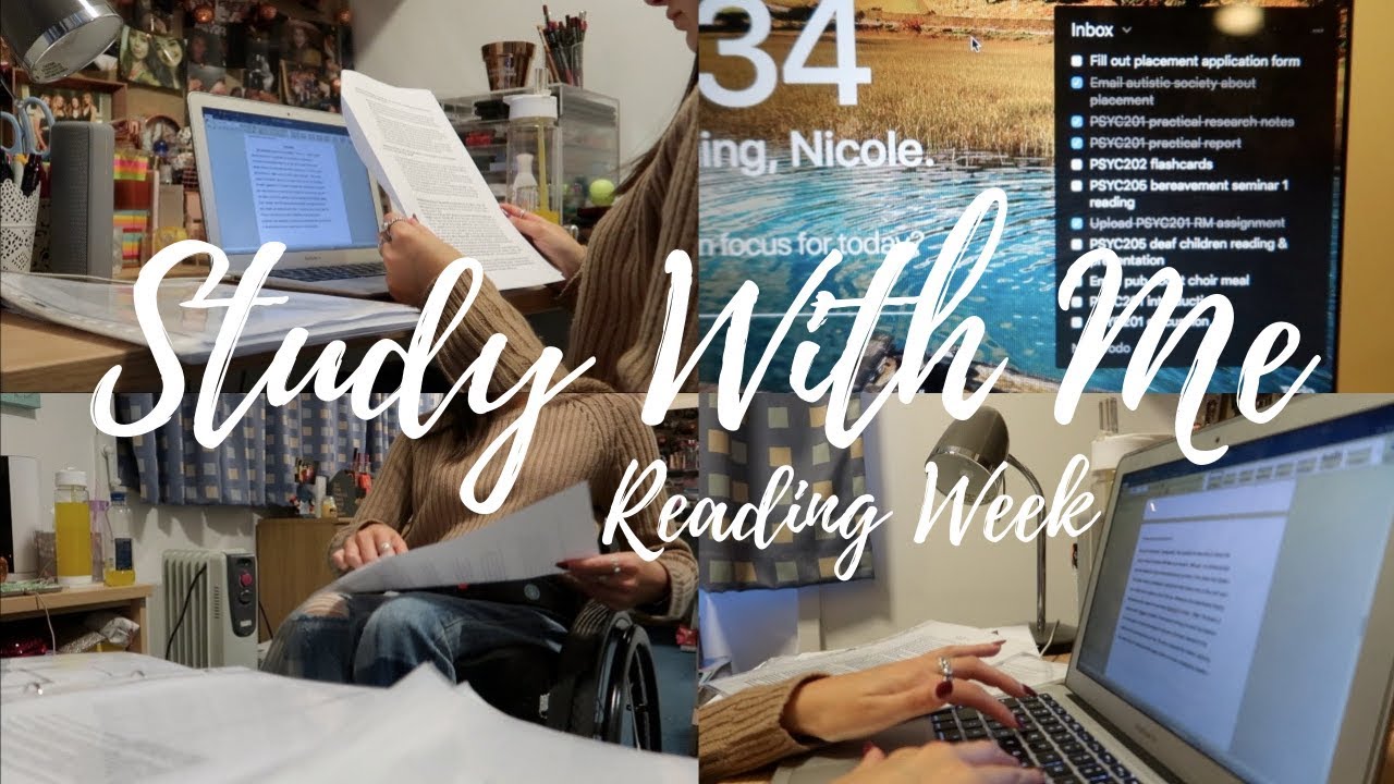 Study With Me Every Day For A Week - 2nd Year Uni Reading Week | Beauticole