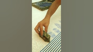 Master the Art of Block Printing 🎨  Unique Handmade Fabric Designs! 🌿🧵#BlockPrinting #FabricDesign