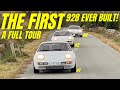 The very first porsche 928 and the second and the fourth all on for the first time