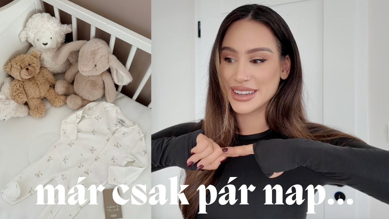 PÁR NAP ÉS MEGSZÜLETIK A KISBABÁNK 😱 III. TRIMESZTER VLOG | Tamara Lukovics