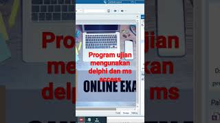 membuat program ujian dengan Delphi dan ms access