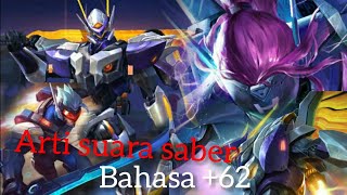 ARTI kata-kata saber mobile legends dalam bahasa indonesia