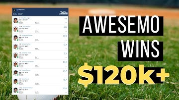 HOW AWESEMO WON $120K+ ON BOTH DRAFTKINGS & FANDUEL | Draftkings MLB | Fanduel MLB | Study Minute