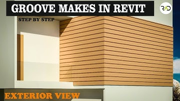 How to makes "Grooves" in Revit | Step by step | Revit Architecture