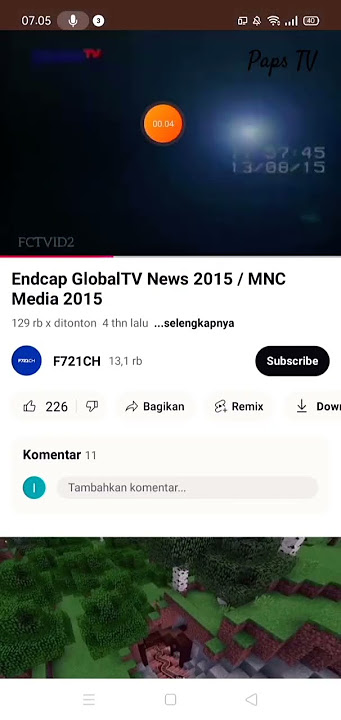 Endcap GlobalTV Paps TV News 2015 / MNC Media 2015