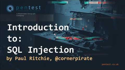 Intro to SQL Injection