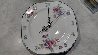 How To Make A Clock From China Plate by Amy Mable 4,265 views 3 years ago 12 minutes, 20 seconds