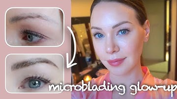 MICROBLADING EYEBROWS before and after, healing process, my experience, was it worth it? A vlog 💁‍♀️