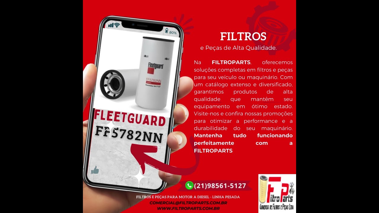 FF5782NN FILTRO DE COMBUSTÍVEL FLEETGUARD