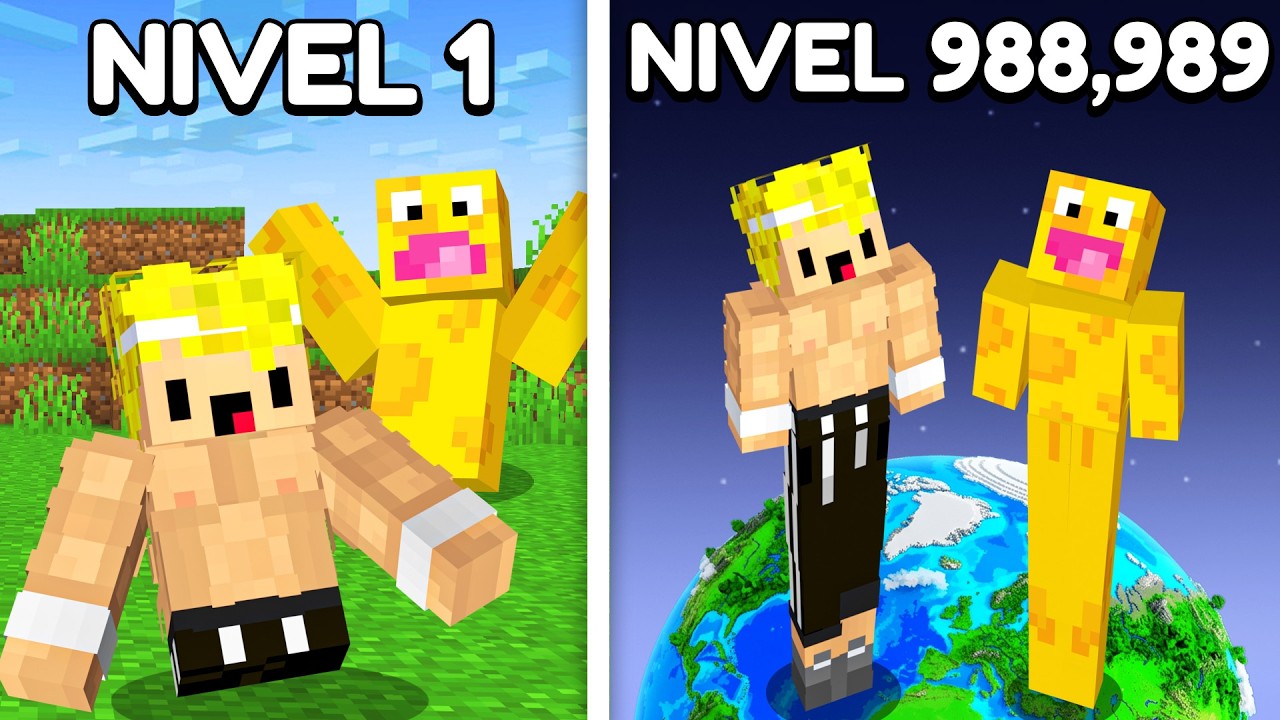 Minecraft PERO Mis PIERNAS CRECEN Cada MINUTO