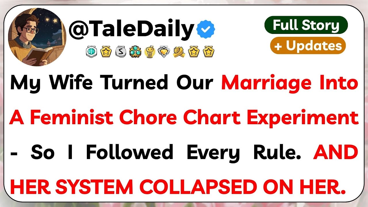 My Wife Turned Our Marriage Into A Feminist Chore Chart Experiment — So I Followed Every Rule...