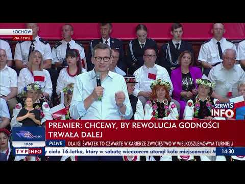 Premier Morawiecki: Za rządów PiS Polska się rozwija. Prezes Kaczyński wyciągnął Polskę z dziadostwa