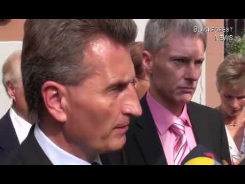 Ministerprsident Gnther H. Oettinger in Staufen - ...