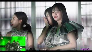 200105 Twice (Nayeon, Sana, Jeongyeon) reaction to BTS - Dionysus @GDA 2020