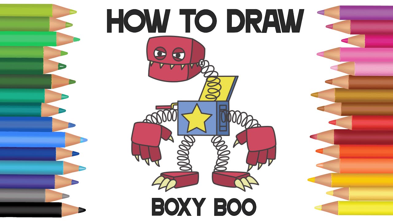 How To Draw Boxy Boo  STEP BY STEP TUTORIAL 