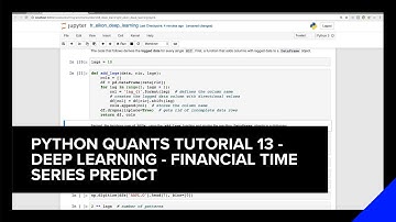 Python Quants Tutorial 13 - Deep Learning - Financial Time Series Predict | Refinitiv Developers