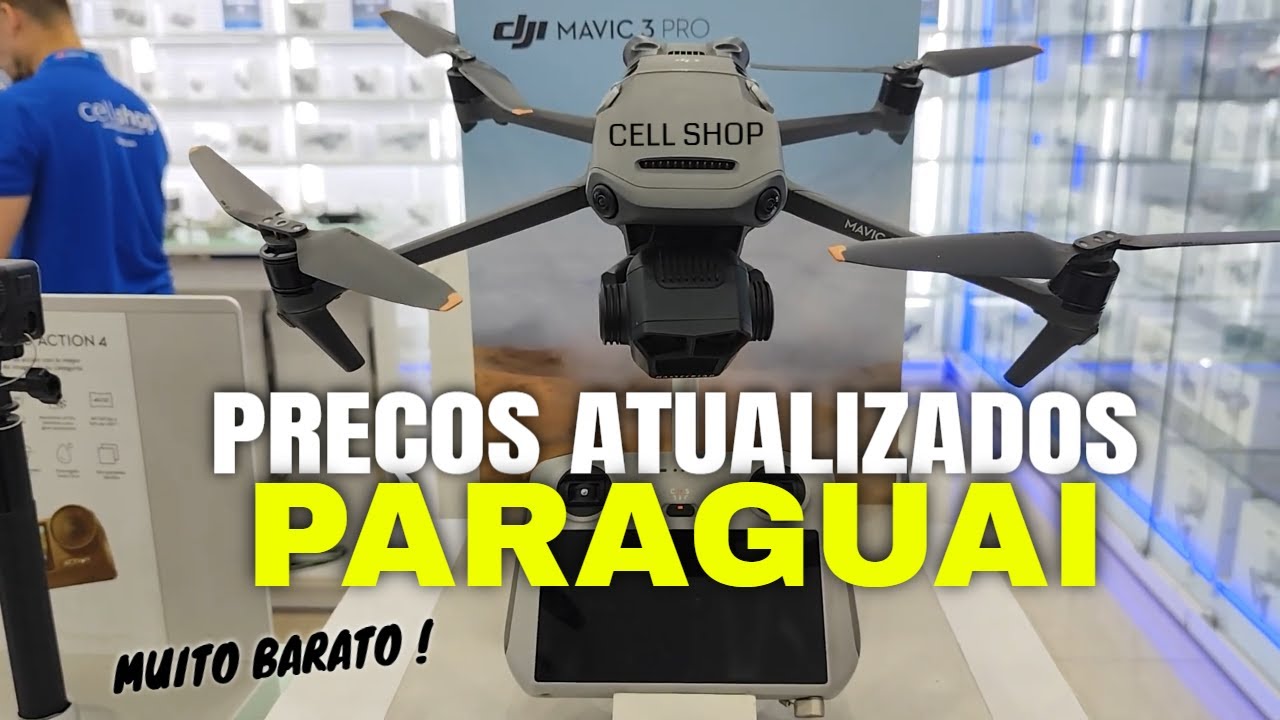 PREÇOS DOS DRONES DJI NO PARAGUAI - IMPRESSIONAAANTE !  😱😱