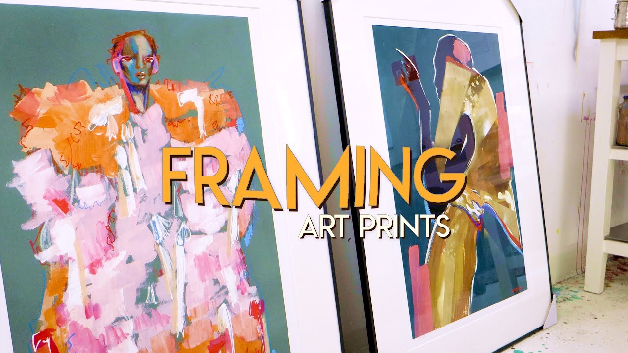 How to frame your GICLEE ART PRINTS like a pro ✸ Art Framing Tutorial