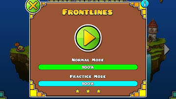 Geometry Dash World Walkthrough - Level 5 (Frontlines)