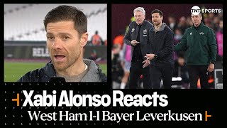 "KEEP GOING TILL THE LAST MINUTE" | Xabi Alonso | West Ham 1-1 Bayer Leverkusen | UEFA Europa League screenshot 4