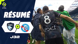 HAVRE AC - RC STRASBOURG ALSACE (3 - 1) - Highlights - (HAC - RCSA) / 2023-2024