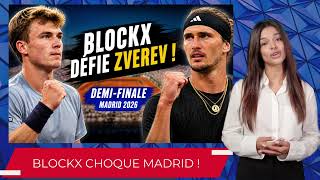 Blockx défie Zverev à Madrid : l’exploit ultime en demi-finale !🌔