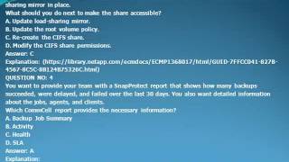 NS0-511 NetApp Certified Implementation Engineer - Data Protection