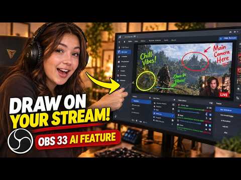 Draw and Annotate Directly on Your Stream! OBS Studio 33 AI Feature