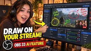 Draw and Annotate Directly on Your Stream! OBS Studio 33 AI Feature