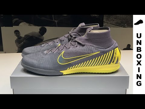 NIKE SUPERFLYX 6 IC THUNDER GREY/BLACK/DARK GREY - YouTube