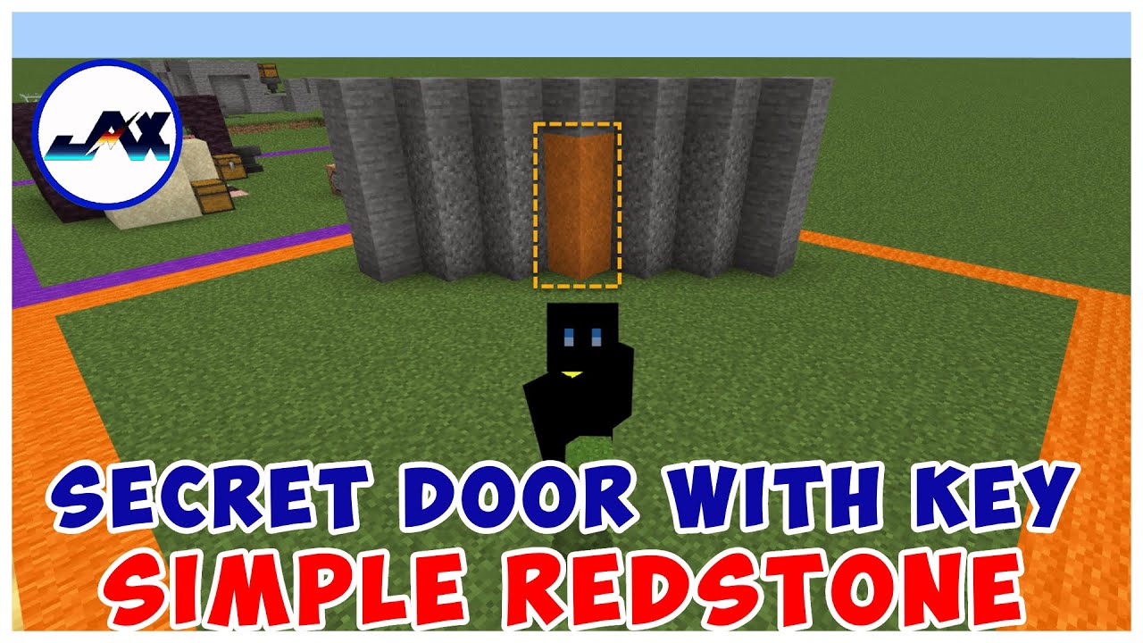How To Make A Secret Door In Minecraft 1.20 With A Key! YouTube