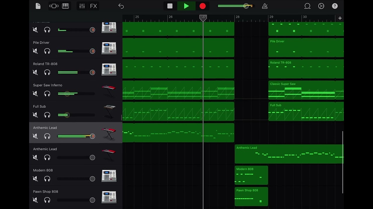 Coldplay Hymn For The Weekend [Alan Walker Remix] on GarageBand