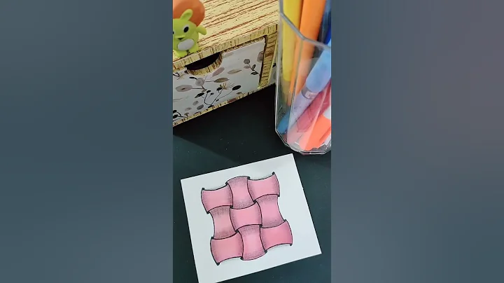 3d Drawing Zentangle Pattern #viralshort #youtubeshorts