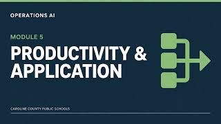 CCPS Operations AI Module 5