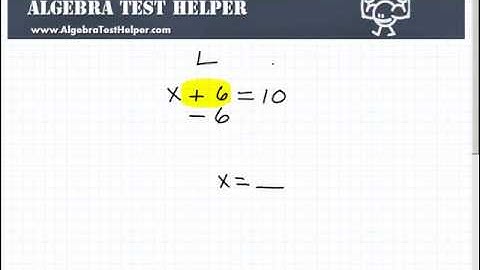 Watch Video To Solve Basic Algebra Equations