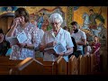 The holy unction service at the saint george greek orthodox church