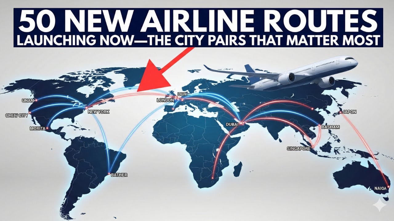 50 NEW AIRLINE ROUTES Launching NOW — These Signal A MAJOR SHIFT in ...