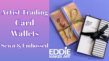 Sewn ATC Wallet With Embossing #mixedmediaart #papercraft #howto