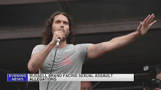 The remaining dates on comedian Russell Brand's tour are postponed after sexual assault allegations