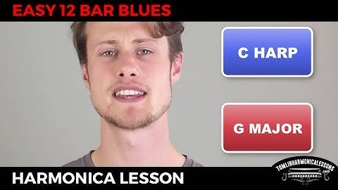 Awesome Beginner Harmonica 12 Bar Blues - C Harmonica Lesson + Free harp tab