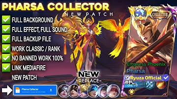 Script Skin Pharsa Collector - Empress Phoenix No Password | Full Effect Voice | Patch Terbaru