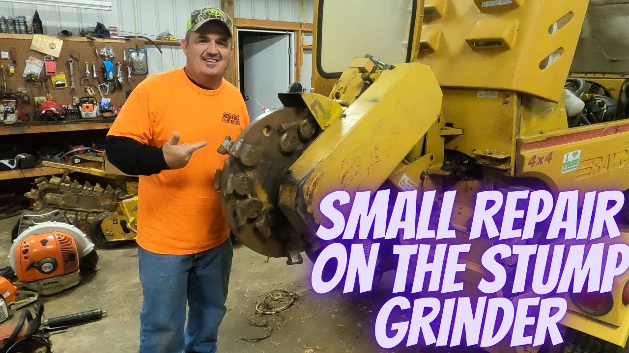 Fixing a Small Problem on the Stump Grinder - YouTube