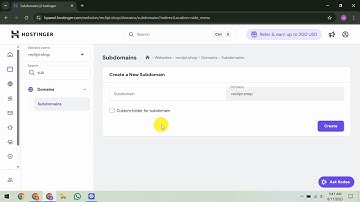 How To Fix Subdomain Not Working in Hostinger