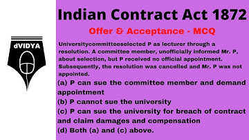 Communication of Revocation of Offer and Acceptance by Post – Indian Contract Act
