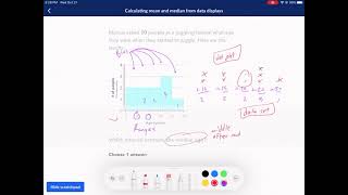 Khan Academy Tutorial: calculating mean and median from data displays